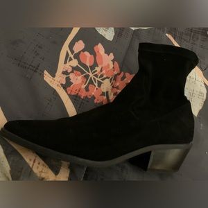 Black suede booties 7